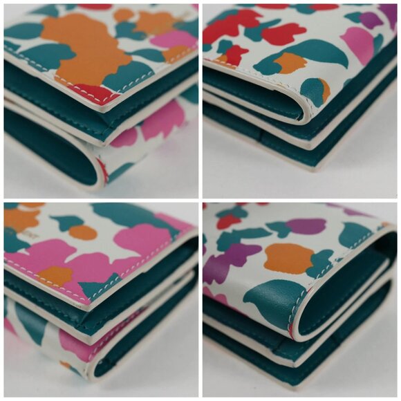 SAINT LAURENT Compact Wallet Leather Multicolor - Picture 15 of 15